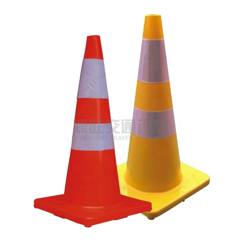 High Quality Elastic Flexible PVC Traffic Cone for Road Construction and Safety Warning