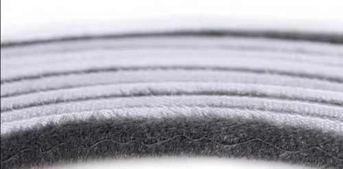 NS.RP FN Non-silicified Weather Strip with Fin Sheet Weather Stripping Mohair Weather Brush Wool pile Sealing Brush