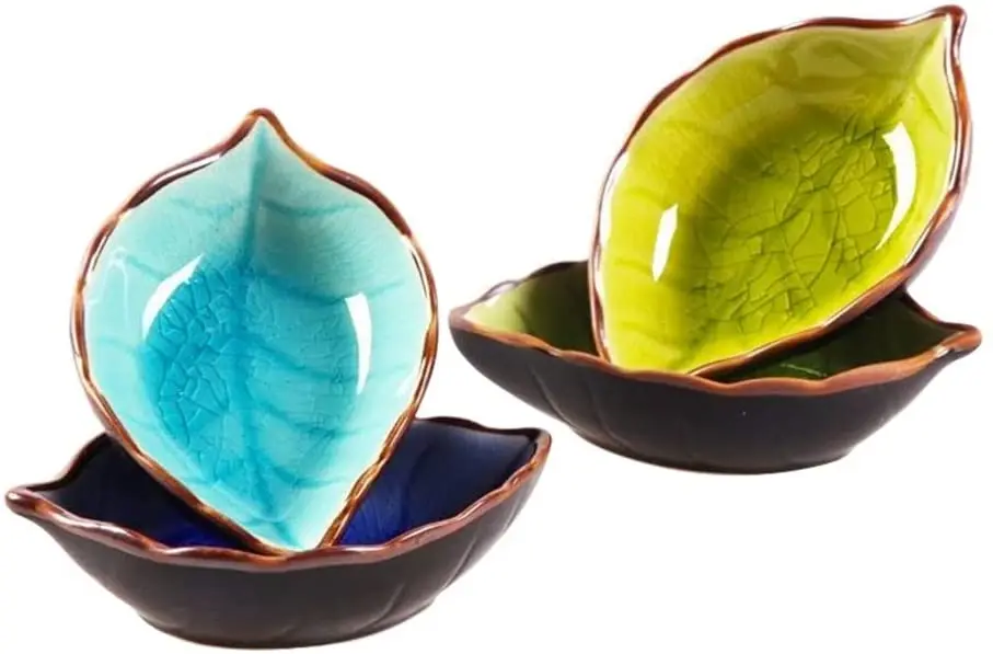 Japanese Leaf-shaped Dish Tableware Ceramic Small Dish Taste Dish