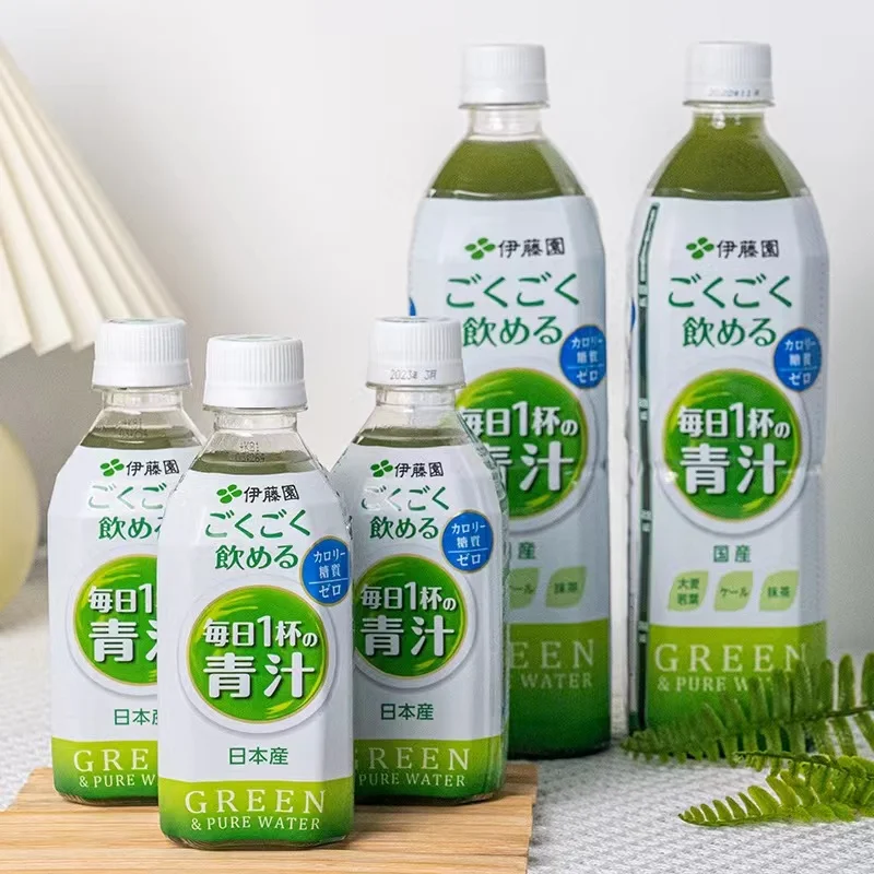 Japan imported green barley Ruoye 0 sugar 0 card tea drink 350ML*24 bottles of various fiber leisure drinks