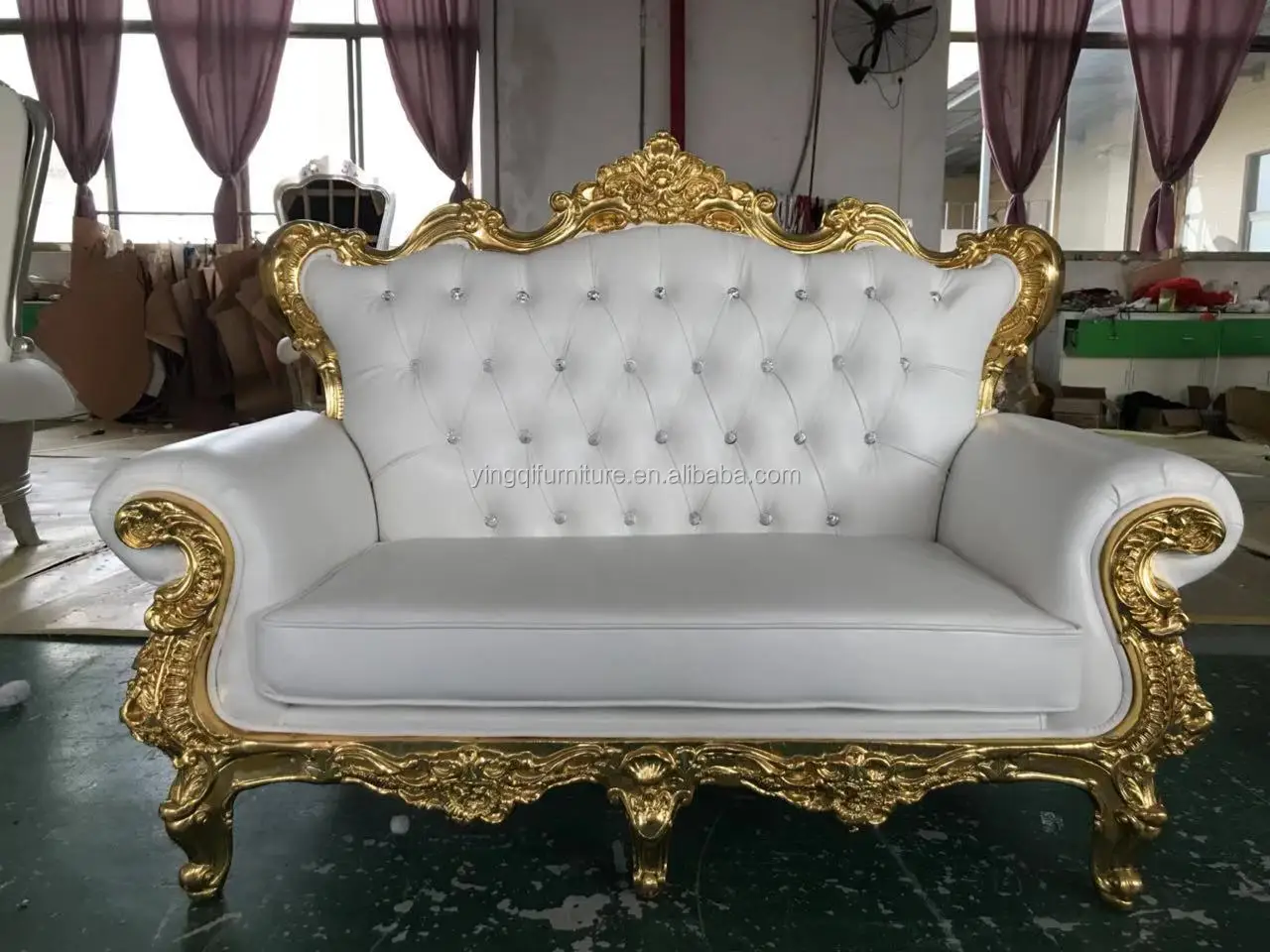 Hot Sale Baroque Love Seat Wedding Sofa