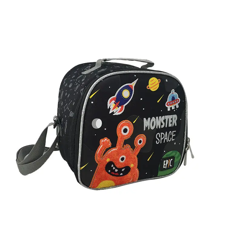 Manufacturer direct new trend  kids lunch bags custom fashion korean glitter pu leather kids insulated lunch bag