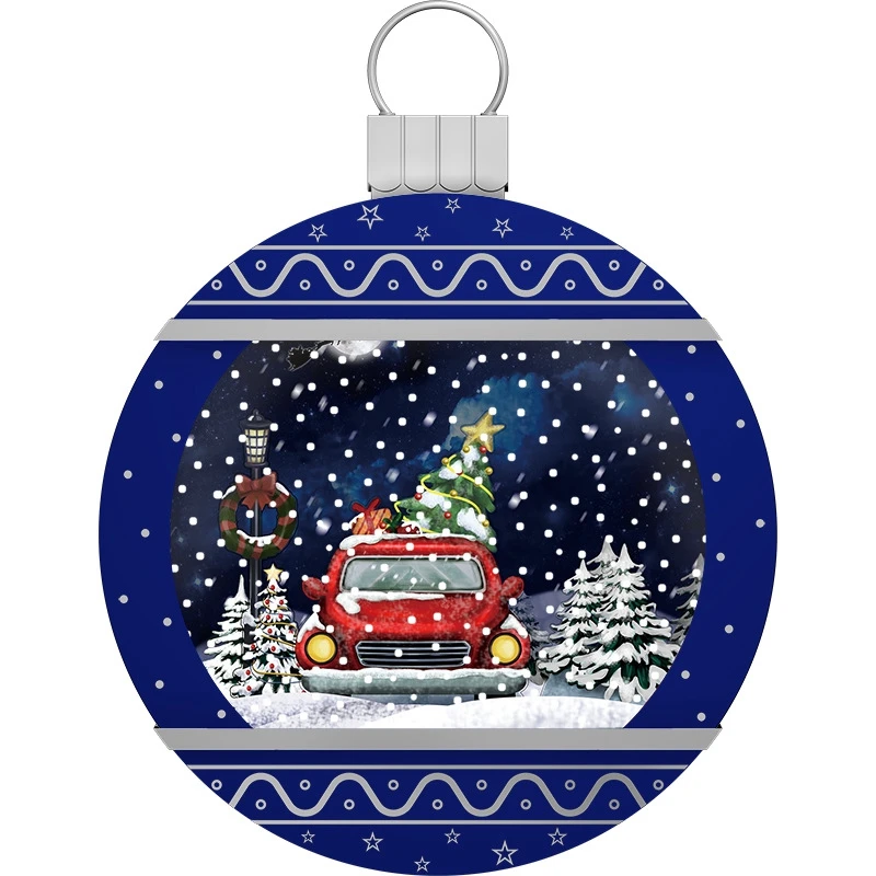 RICHSHINING 2024 Merry Christmas Decoration LED Hanging Lights Window/Door Santa Claus Ornament String Hanging Lights For Home