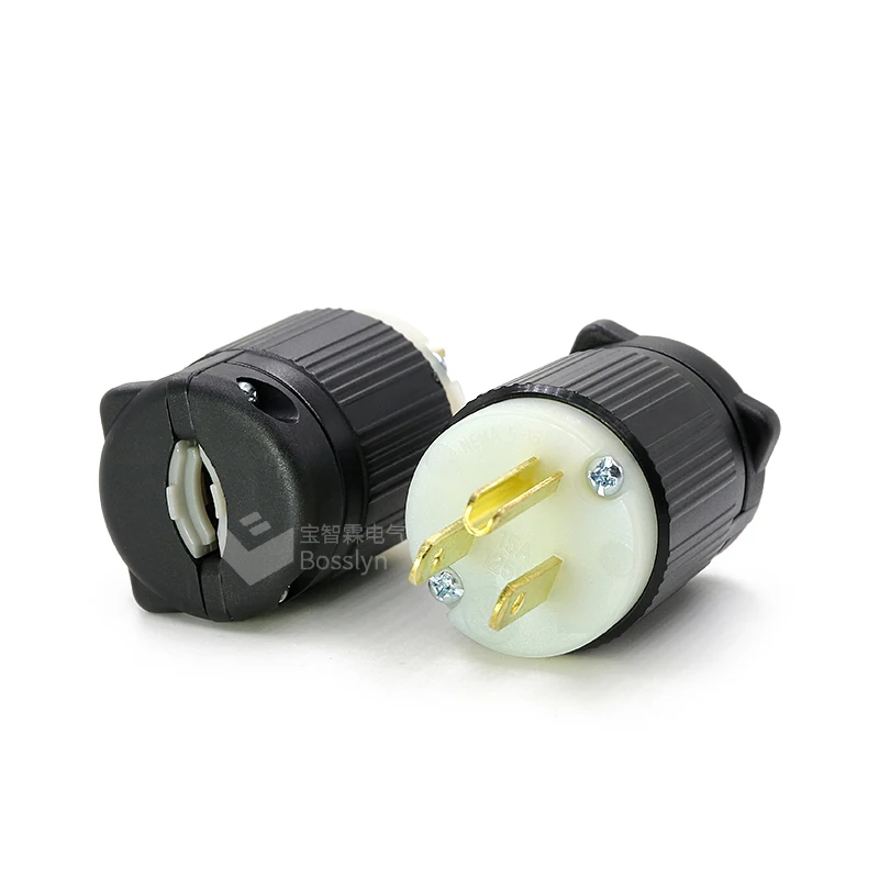 Bosslyn UL перечислен NEMA 5-15 Plug американский стандартный мощность 15A 125 в 2 полюса 3 провода заземления
