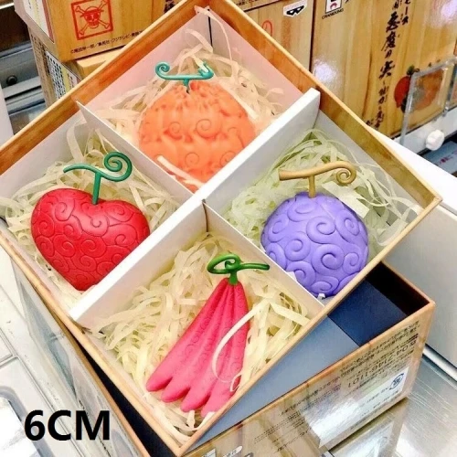 4PCS/SET Devil Cursed Fruit Figure Doll Christmas Birthday Gift Funny Toys Manga Figurine Anime Action Figures