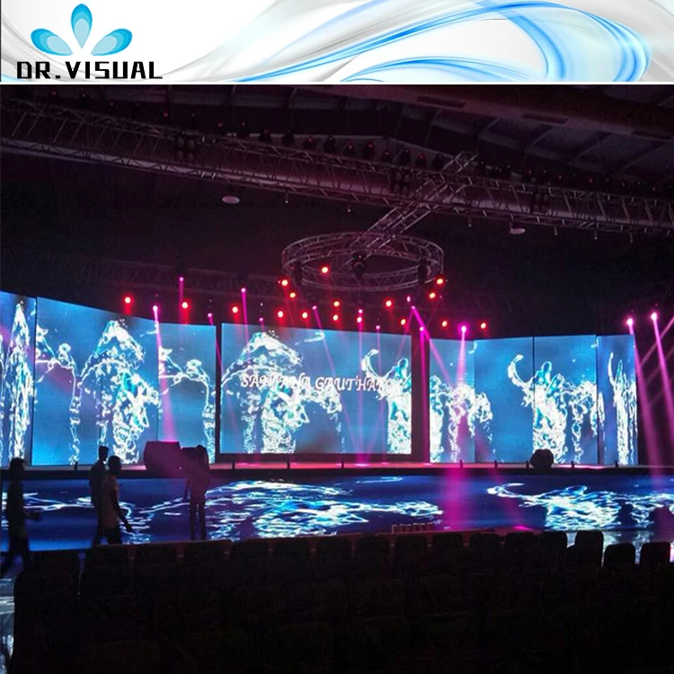 DR VISUAL LED curve splicing Outdoor Rental Led Display Screen p3 led panel digital screen maker