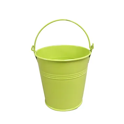  Wholesale Easter Gift Bucket Small Colored Metal with Handle Colorful Zinc