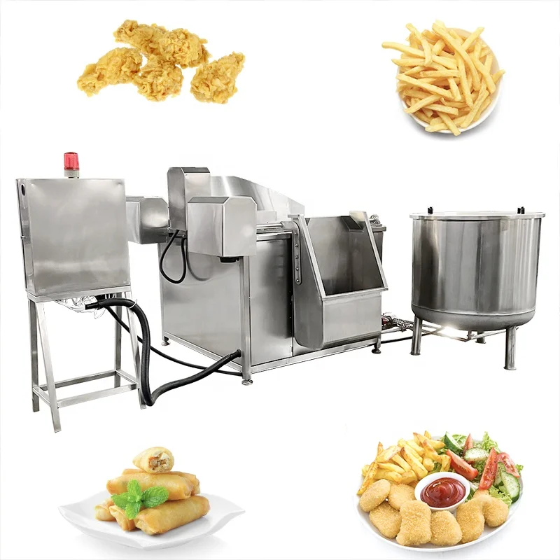 100-500L SUS201/304 For Nuts, Pasta, Beans, Aquatic Products and Other Types of Fully Automated Frying Machine