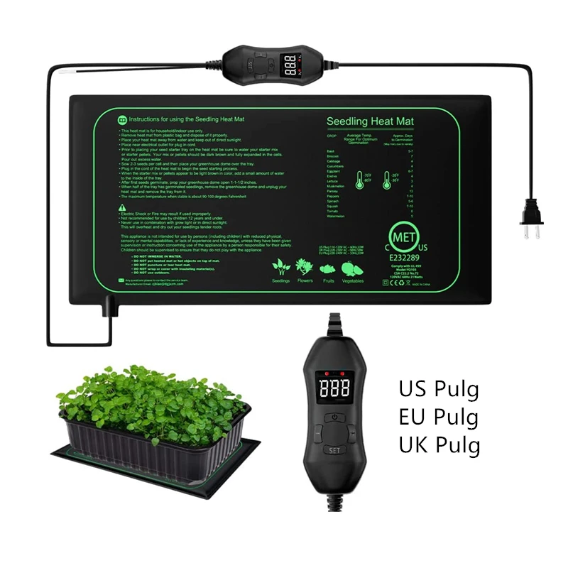Factory Price Plant Heating Mat For Seeds With Thermostat Seed Grow Seedling Heat Mat