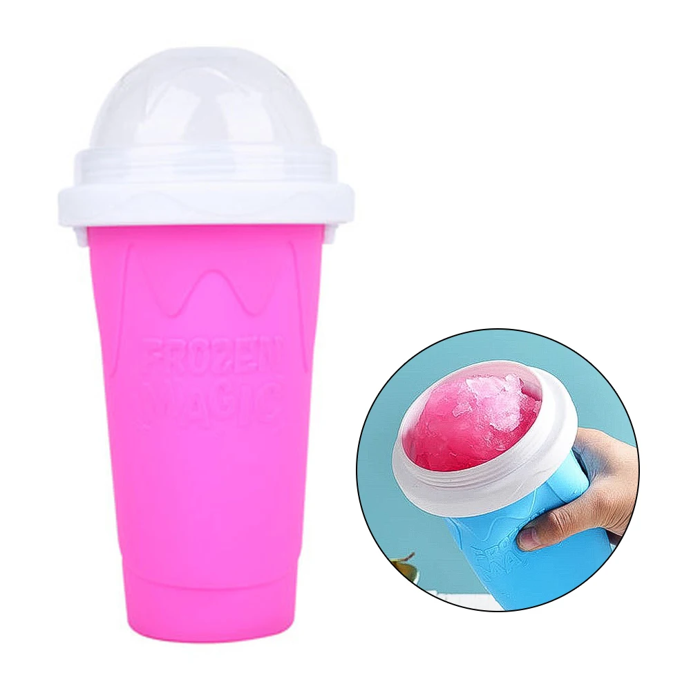 Silicone Quick-frozen Ice Cream Maker Squeeze Cup DIY Homemade Durable Squeeze Cup Milkshake Bottle Smoothie Cup