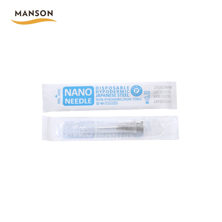 //The Price has Been Reduced by 30%//MANSON Sterile 27G*13mm Micro Needles Soft Needle for Injection