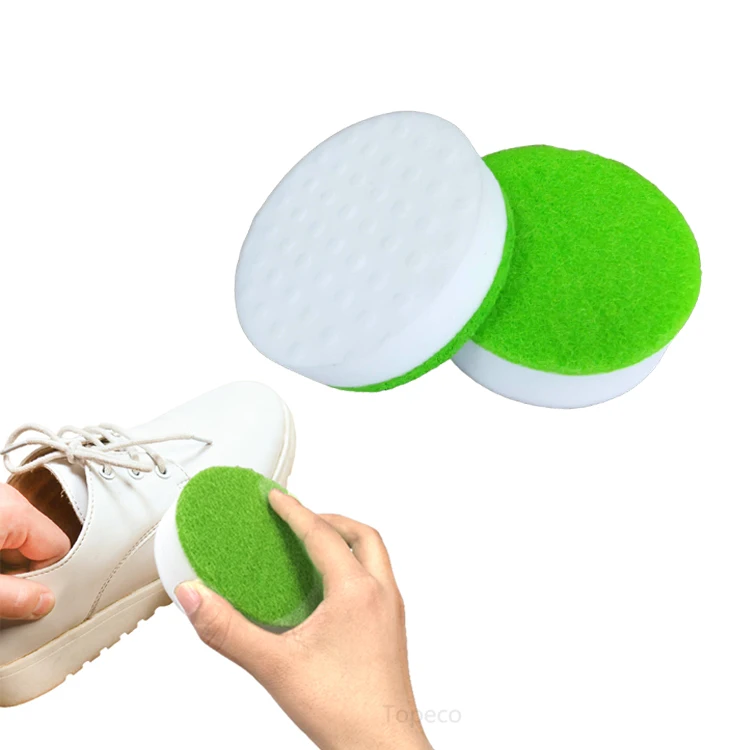 Topeco композитная Спортивная мужская обувь губка Чистящая мочалка круглая меламиновая Волшебная ластик