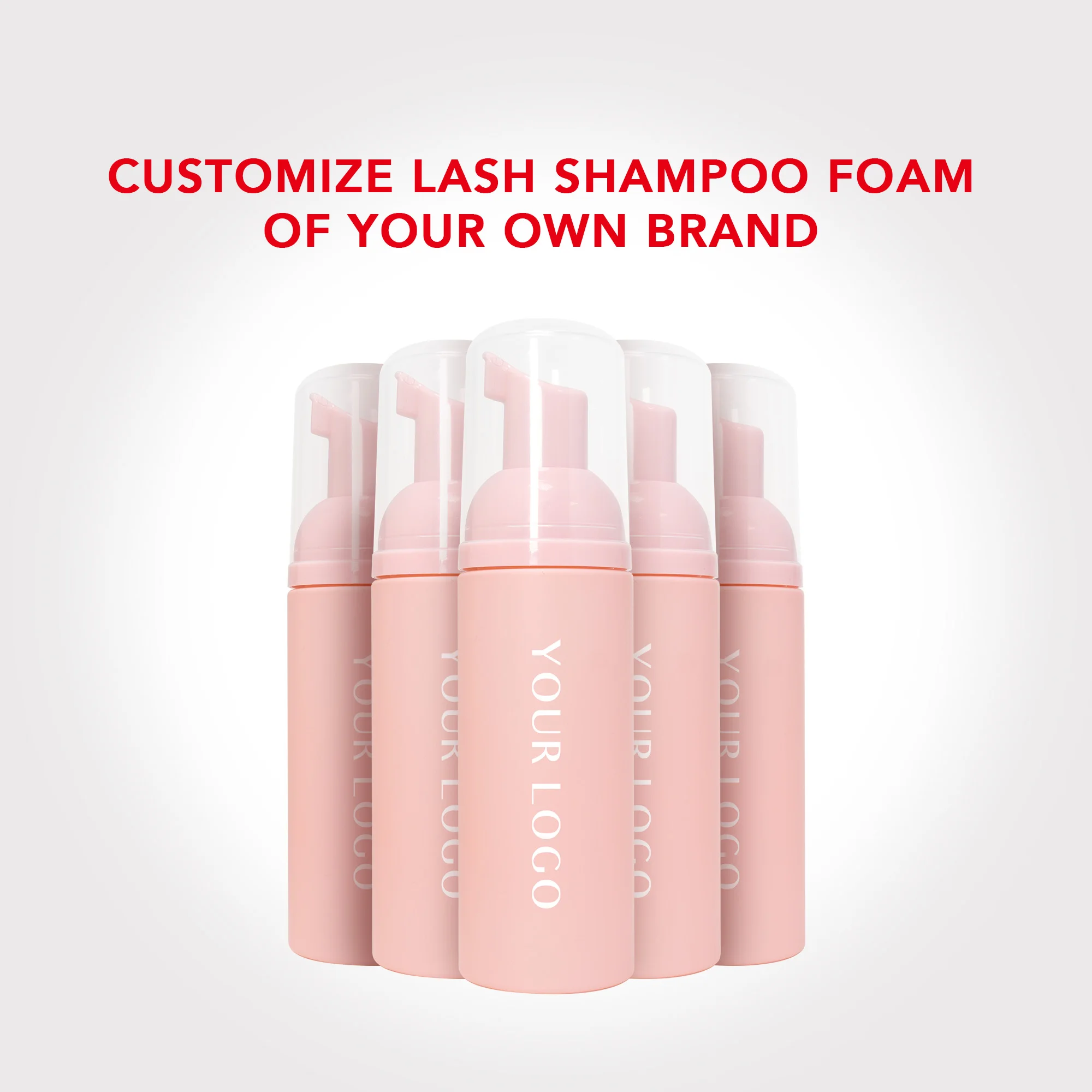 Средства для макияжа, флаконы с логотипом на заказ, шампунь для наращивания ресниц, шампунь для ухода за ресницами