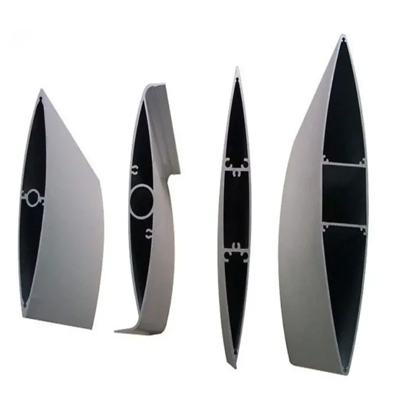 6063-T5 Alloy Anodized Aluminium Extrusion Fixed Louvered Window Profiles For Outside Sunshade