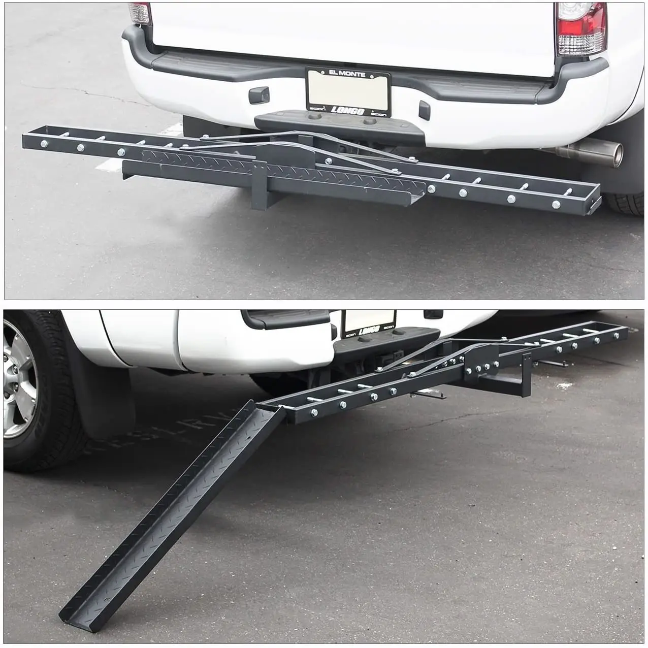 OEM Steel Motorcycle Scooter Dirt Bike Carrier Hauler Anti Tilt Hitch Mount Rack Ramp Receiver Trailer Hitch