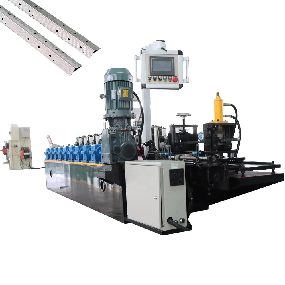 Factory Cost Automatic Drywall Steel Wall L Angel Head Profile Making Machine Unistrut C U Channel Roll Forming Machine