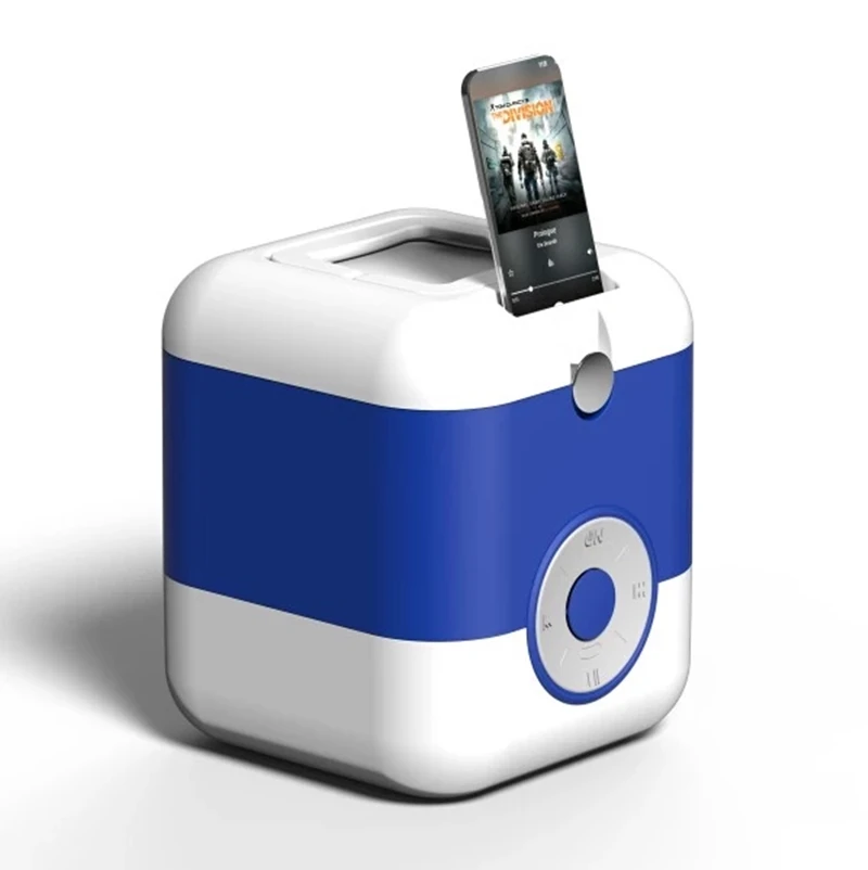 
Small size multi-functional Plastic Insulated Ice Cooler 10L Outdoor Portable Beer Can Drinking Cooler Box with speaker 