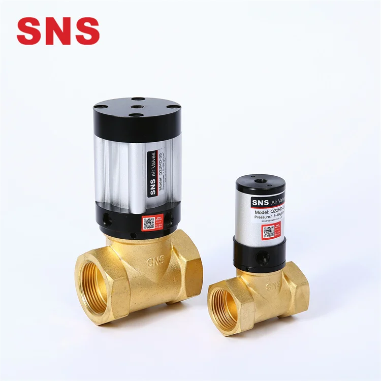 Sns Q22hd Series Two Position Two Way Piston Pneumatic Air Control Solenoid Valves