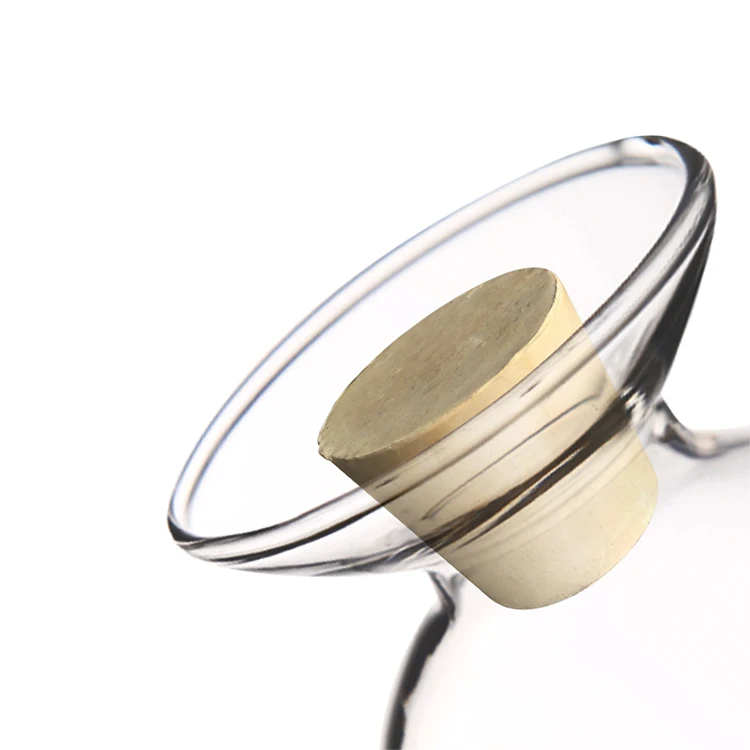 Conical Chicken Heart Bottle Glass Sample Plug Seed Bottle