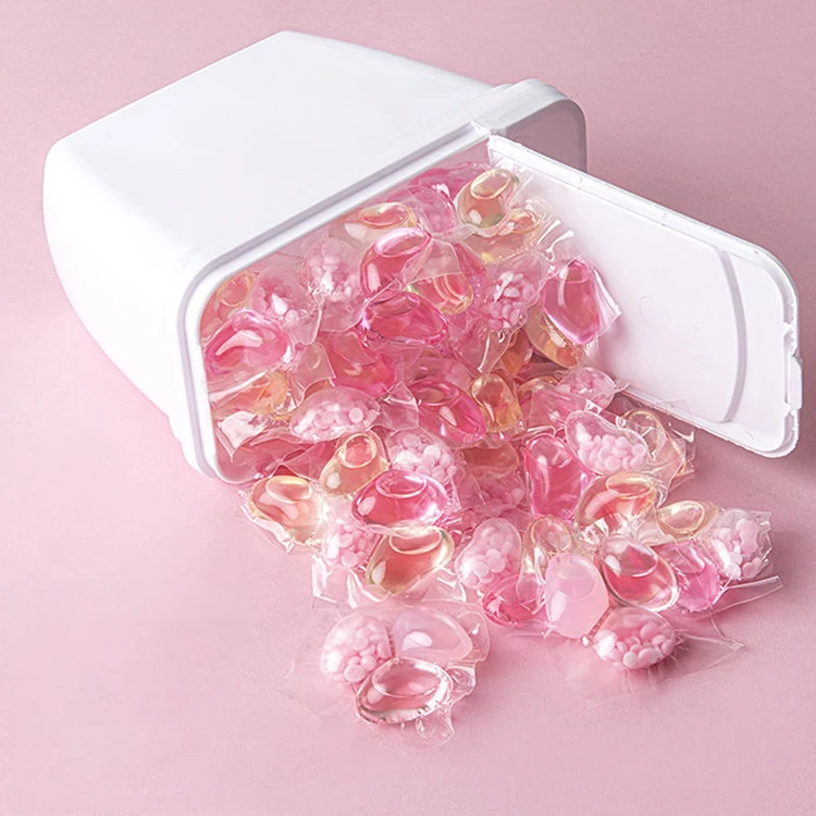 Laundry beads detergent scent booster laundry pods container washing soap pods capsules manufacture odm oem