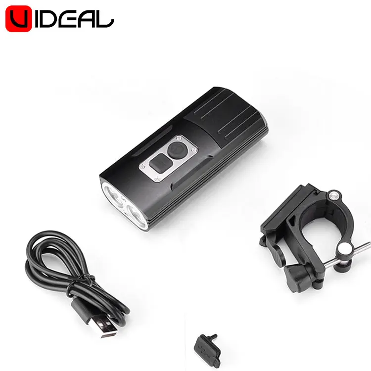 Super bright outdoor  bike light 1800LM 6800mah  light  led bicycle headlights