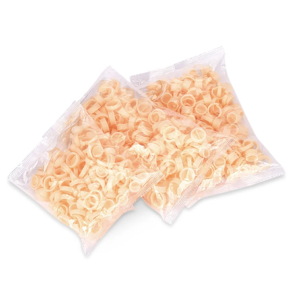 100Pcs Eyebrow Tattoo Ring Cup Microblading Pigment Glue Divider Tattoo Ink Pigment Cup Permanent Makeup