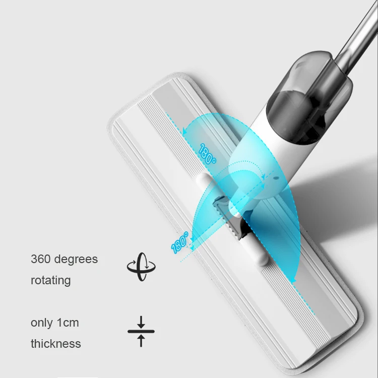 Бытовая швабра с распылителем, поворот на 360 градусов, швабра из микрофибры с распылителем