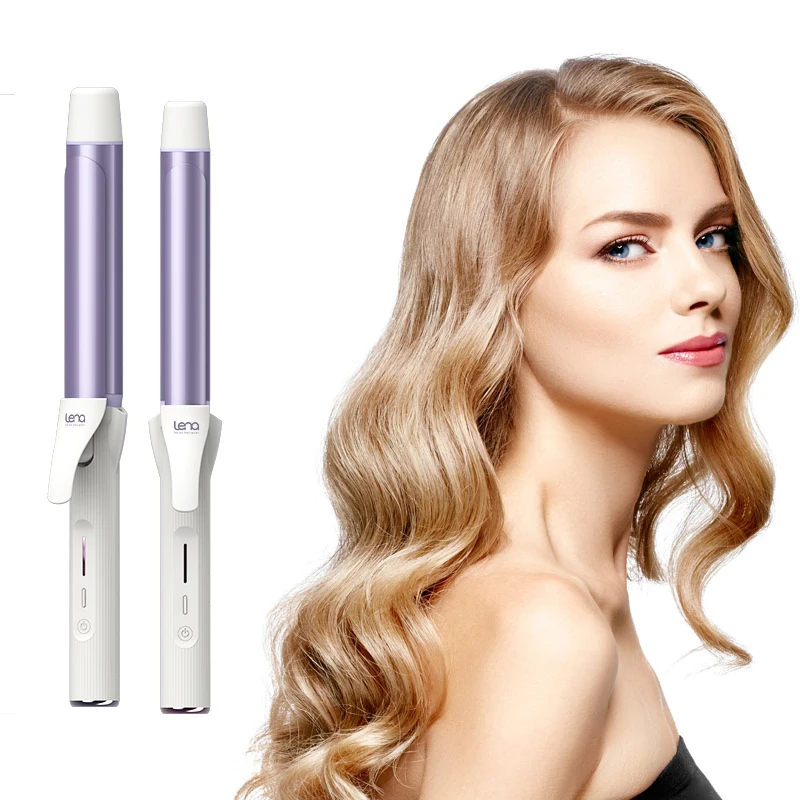 Lena Professional Portable Beauty Styling Tools Hair Styler Wand Curler Curling Iron Clips Hair Curler