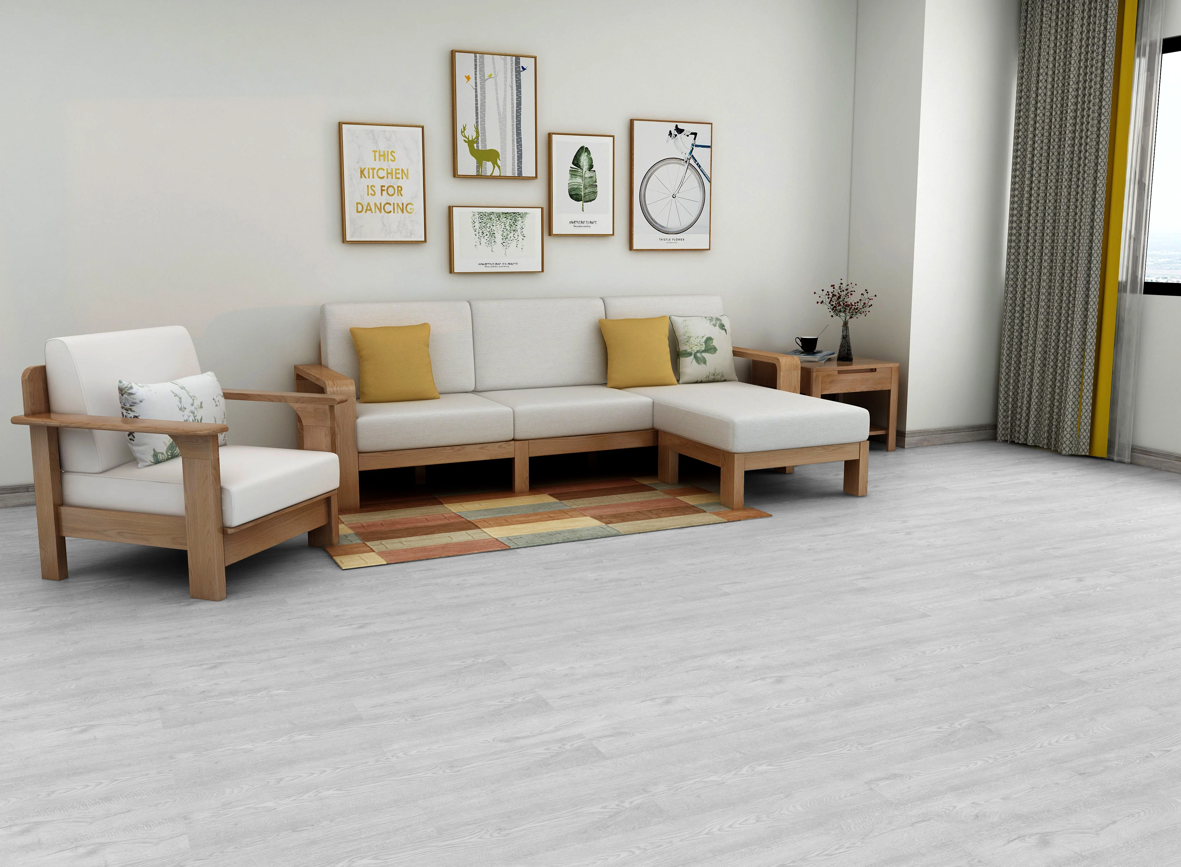 New arrival peel to stick floor tiles self adhesive vinyl floor pvc 1.5mm