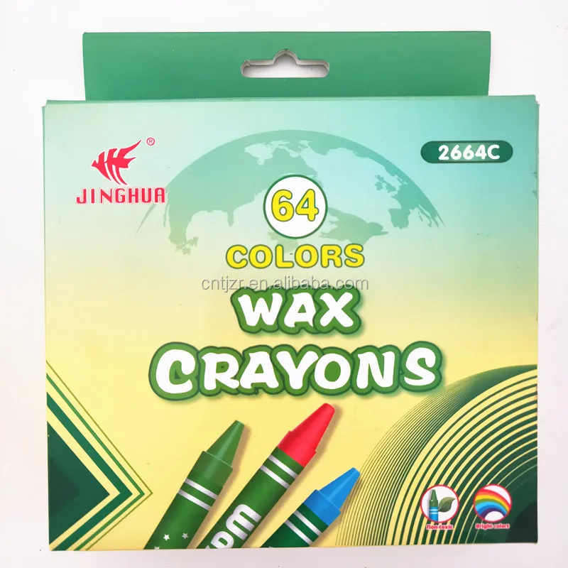 8*90MM Crayon 64 Colors Crayon Non Toxic Kids High Quality Wax Crayon