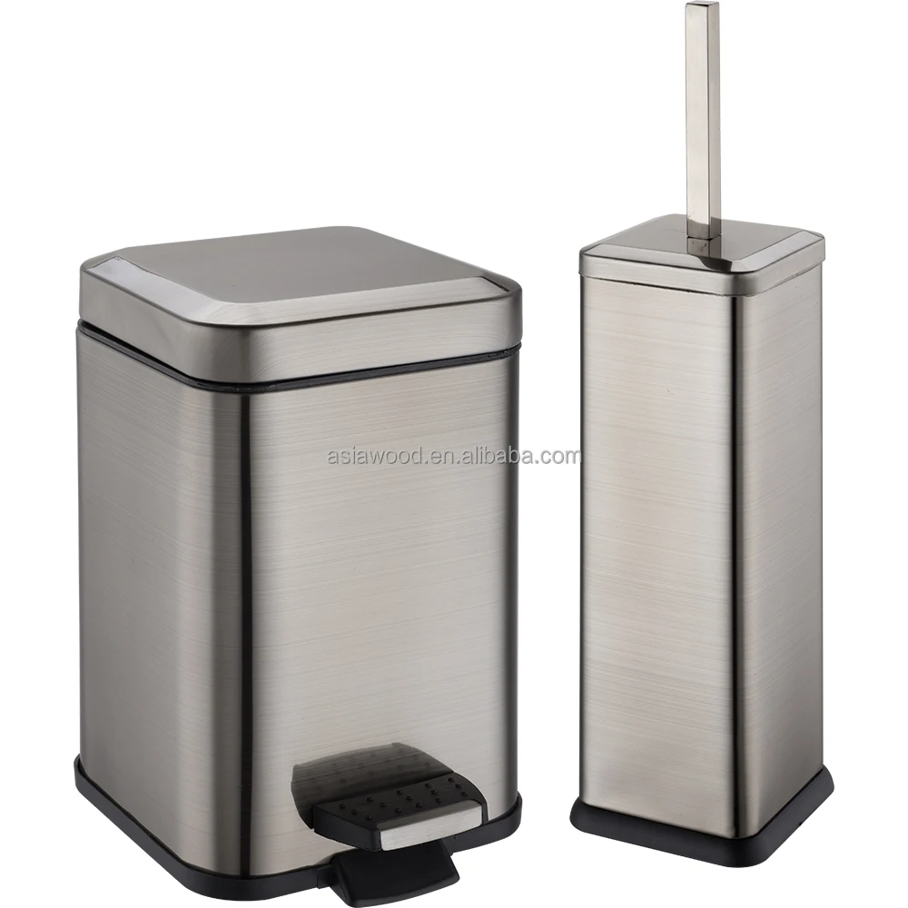 Современная корзина для мусора, умная корзина для мусора, держатели для туалетных щёток, ведро для хранения из нержавеющей стали, металл 40 дней после одобрения образца