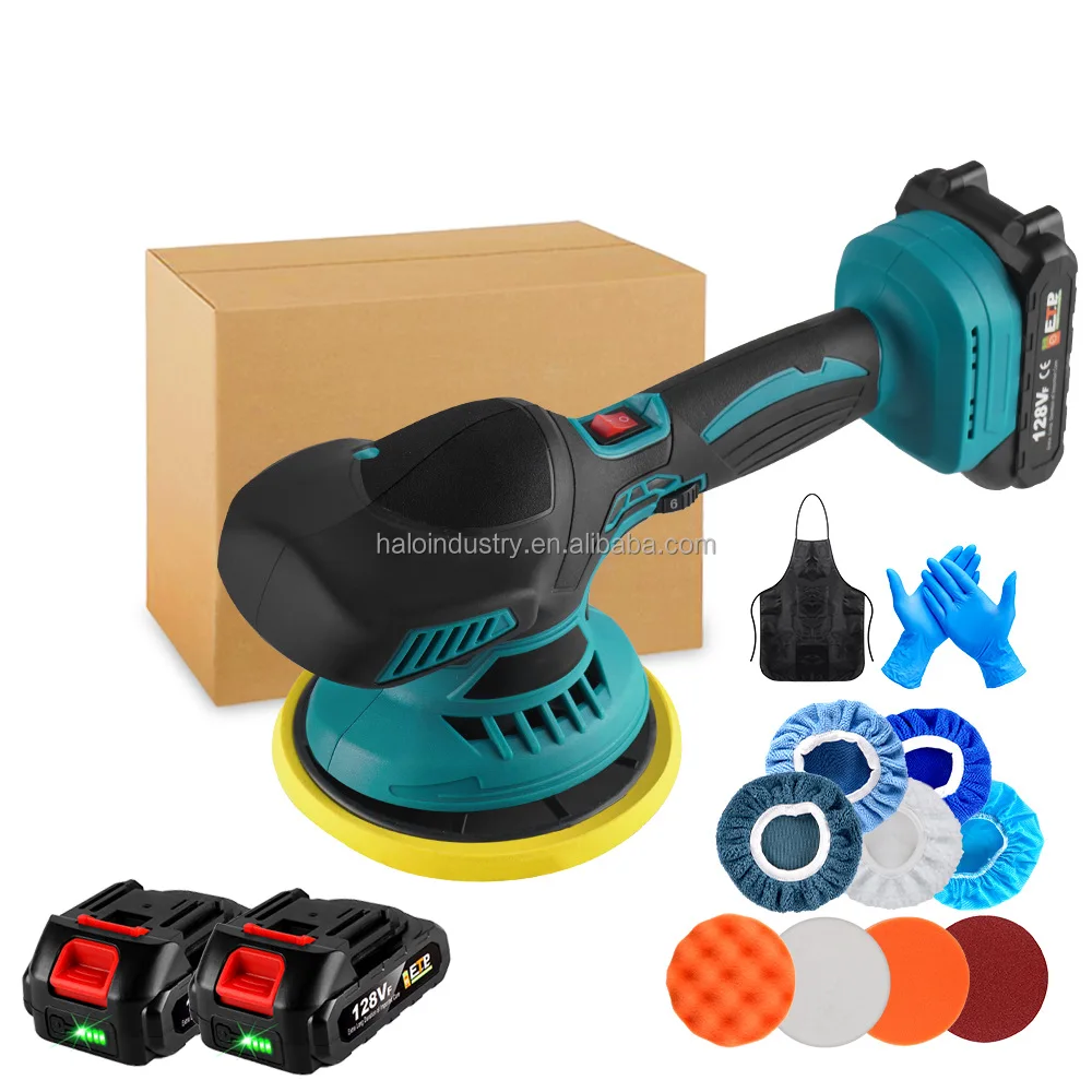 Random Orbital Cordless Electric Sanders with Two Batteries Excellent Dust System  Suitable for Woodworking, Polishing