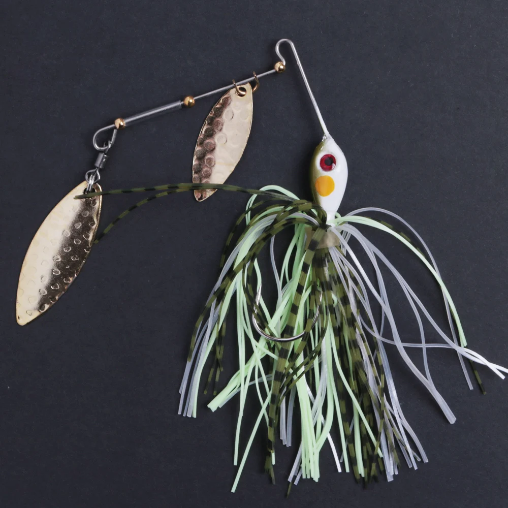 
Fishing Lures Spinner Baits Fishing Hard Spinner Lures Bass Trout Salmon Hard Metal Spinnerbait set 