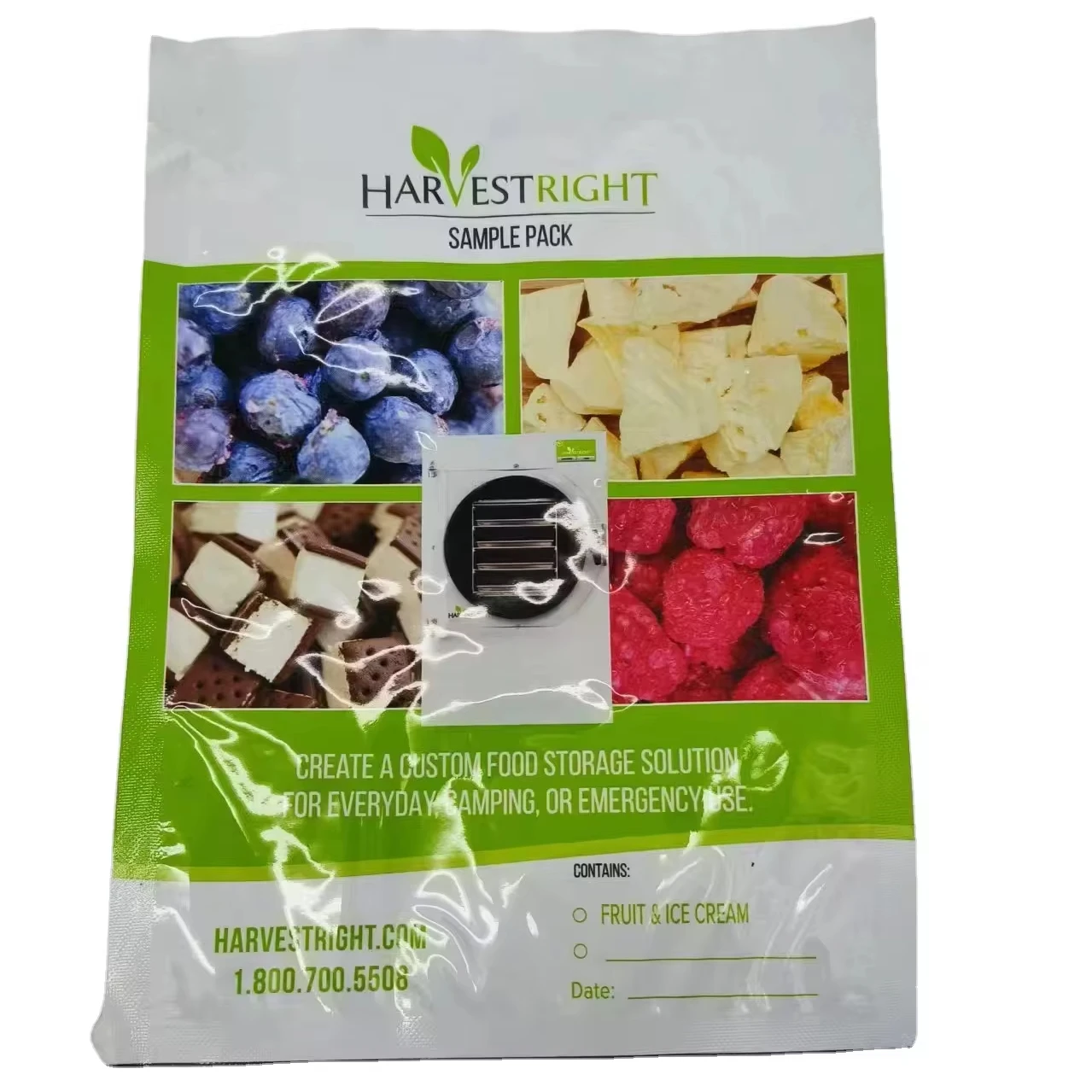 Прямая печать, трехстороннее герметизирующее вакуумное упаковочное пакетик