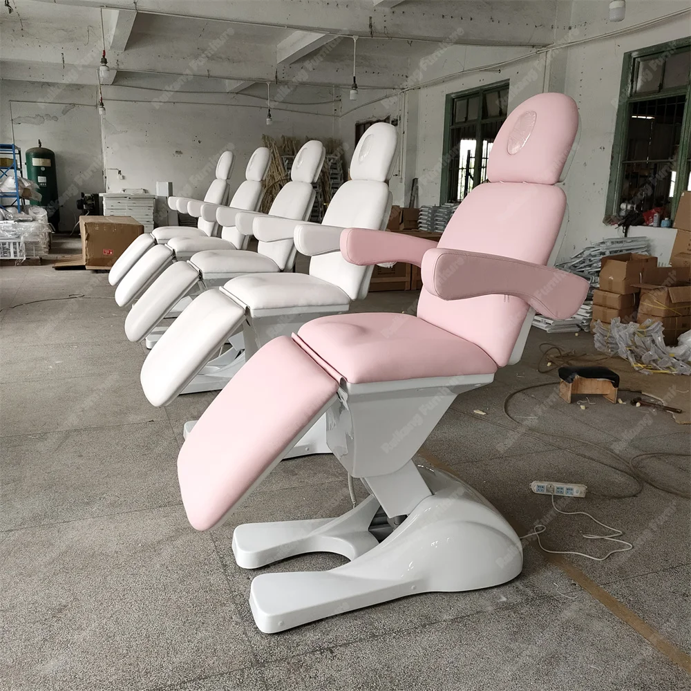 Hot Selling ergonomic aesthetic bed Beauty Beautician Salon 4 3 Motor Electric Facial Spa Massage Table Luxury Lash Bed