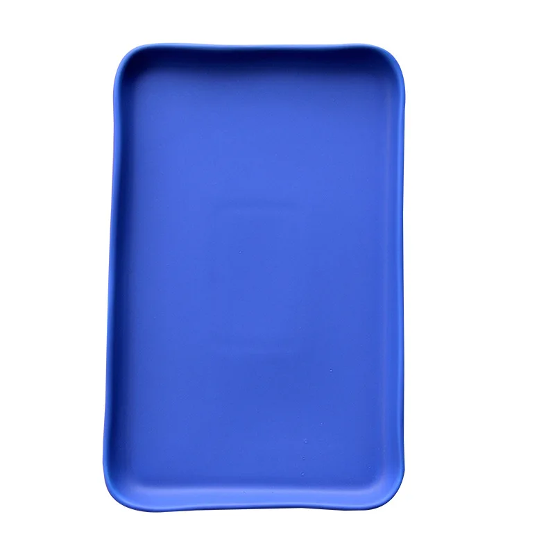 Lelyi Nordic style Klein blue ceramic plate light luxury jewelry tray