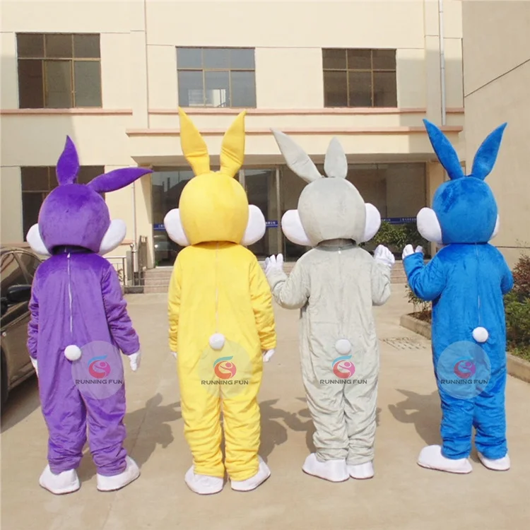 Lovely CE cartoon character Gray rabbit mascot costume for sale by EMS fast shipping