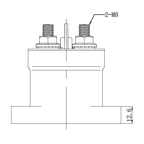 Автомобиль DC Мощность Контактор 12 В 250A 12VDC автомобиля реле