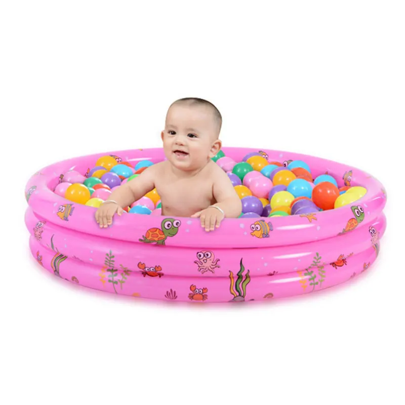 
Wholesale Hot Selling Three-ring Printing Marine Ball Pool Inflatable Baby Tub 