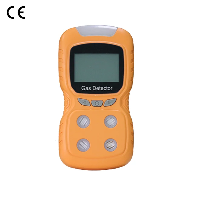 Handheld multi-detector gas analyzer with data recording and downloading functions