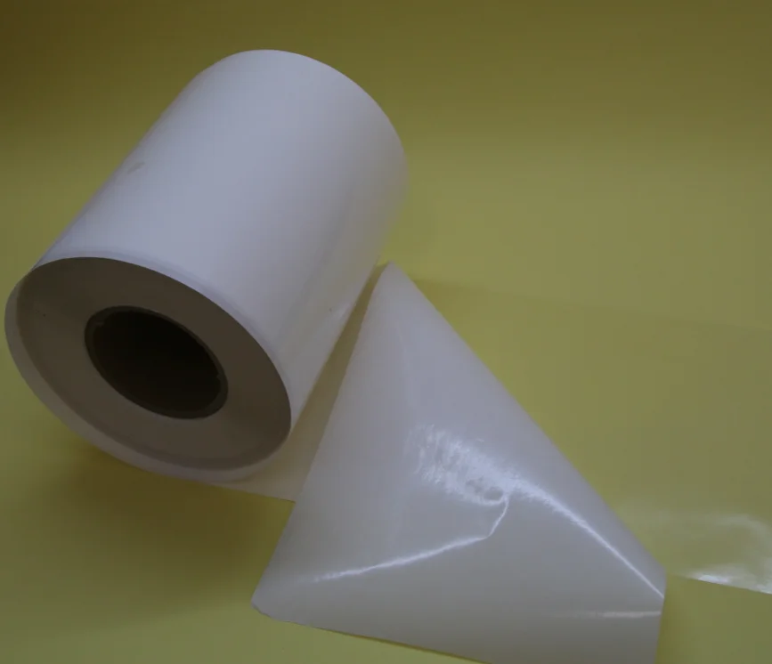 Silver PET sticker with glassine liner