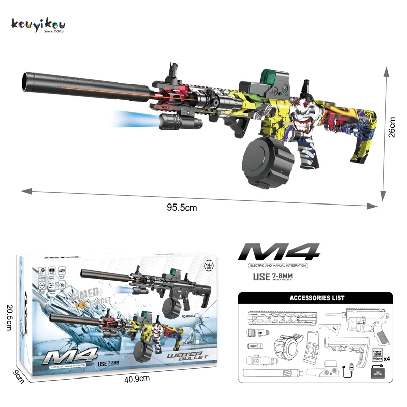 Лидер продаж M4 Viper Blaster ручной Электрический автоматический двухрежимный гидрогель Spl мяч игрушечные пистолеты для игр команды игры подарок детям