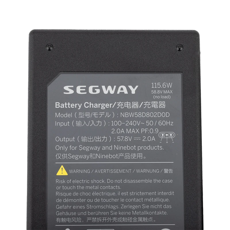 Original 57.8V 2A Power Supply Adapter Super Scooter Battery Charger For Ninebot GT1 GT2 Electric Scooter Parts