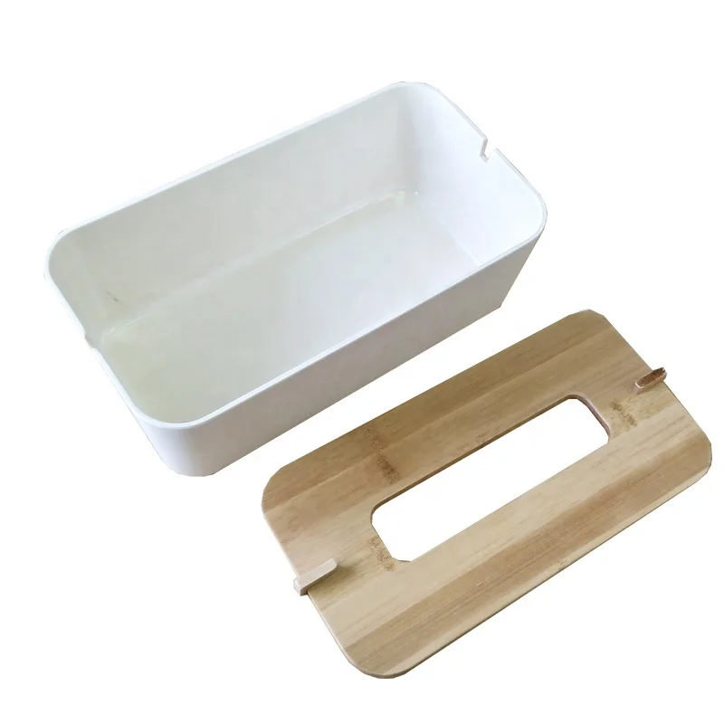 
Eco friendly creative bamboo tissue box 100% biodegradable houseware 