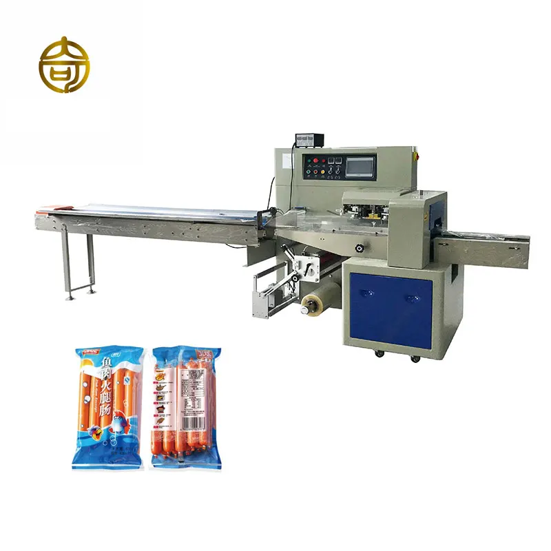 Flow Wrapper With Good After-sale Service Horizontal Flow Wrapper Packaging Sausage Packing Machine