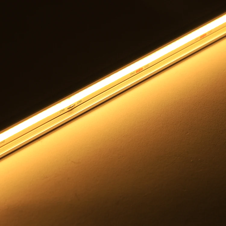 Factory Made Cuttable Flexible Customized Length Copper Board DC24V 10W COB LED Strip Lighting