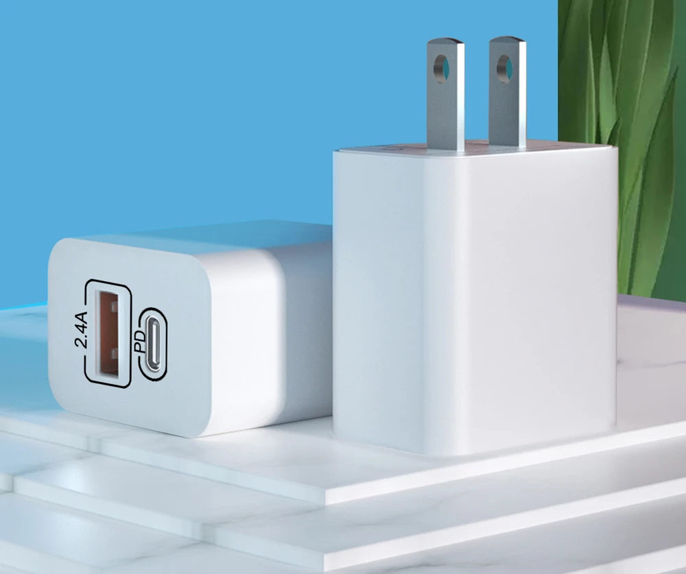 2in1 2 в 1 12 Вт Тип c PD КК быстрой зарядки сотового телефона usb настенного зарядного устройства type-c USB настенное зарядное устройство