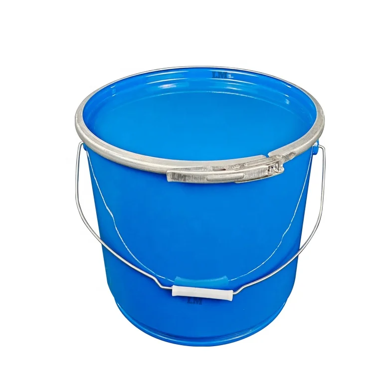 15L Steel Drum Blue Barrel Reusable Metal Paint 4 Gallon Paint Buckets Empty Pail For Powder
