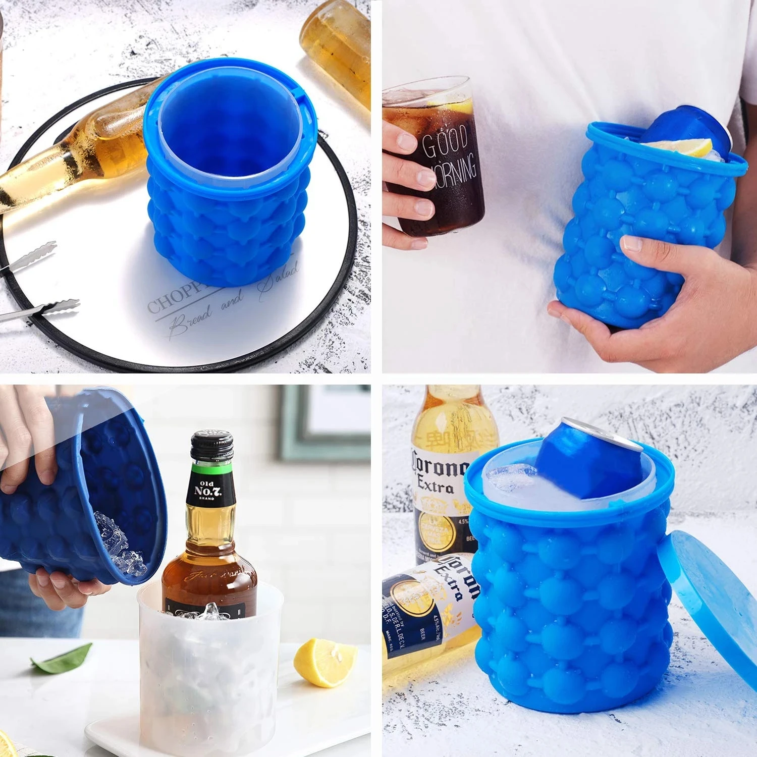 Ice Cube Maker Ice Trays Silicone Mold Kitchen Accessories Ice Ball Maker Silicone Tray Mold Popular 2022 Shape of The Barrel