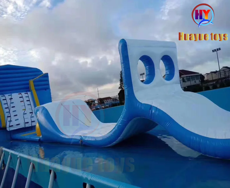 Indoor Swimming Pool Water Games Party Mountain inflatable ice hill Island new floating other water play equipment
